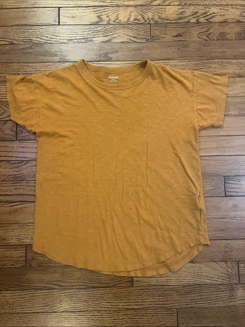 Madewell Ochre Short Sleeve Crewneck Tee